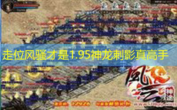 走位风骚才是1.95神龙刺影真高手