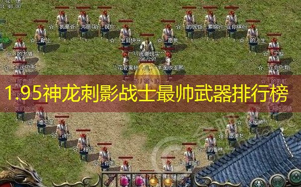 <b>1.95神龙刺影战士最帅武器排行榜</b>