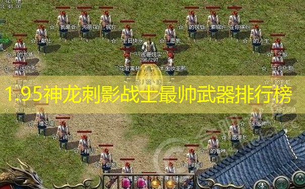 1.95神龙刺影战士最帅武器排行榜