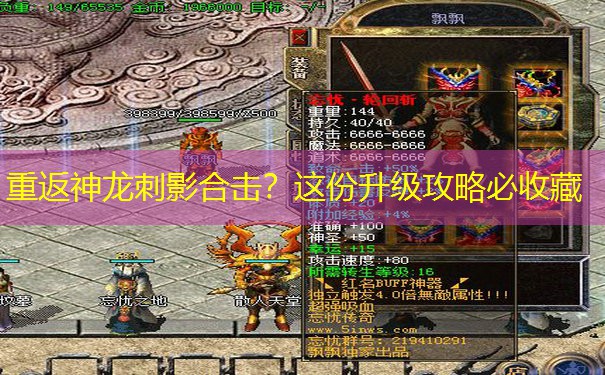 <b>重返神龙刺影合击？这份升级攻略必收藏</b>