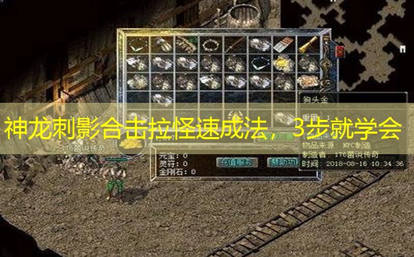 神龙刺影合击拉怪速成法，3步就学会