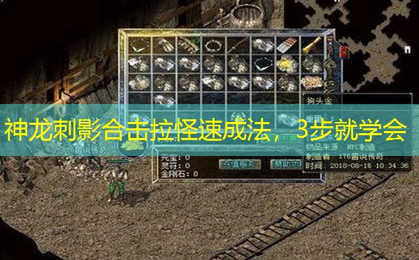 神龙刺影合击拉怪速成法,3步就学会 神龙刺影合击拉怪速成法,3步就学会