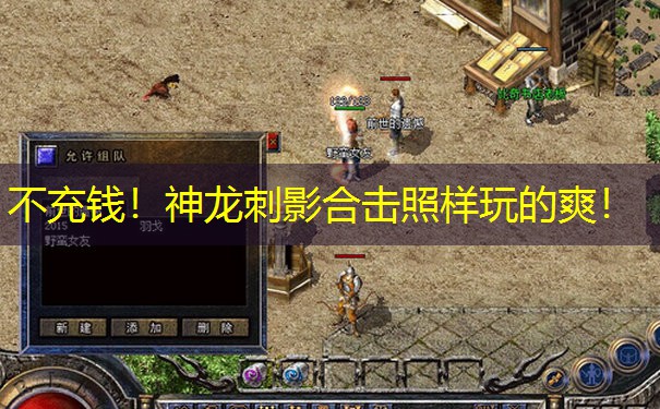 不充钱！神龙刺影合击照样玩的爽！