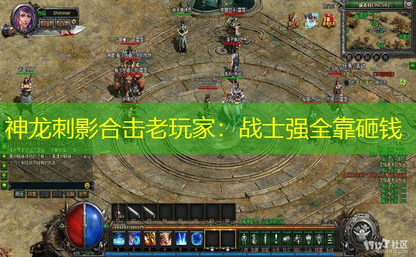 神龙刺影合击老玩家：战士强全靠砸钱