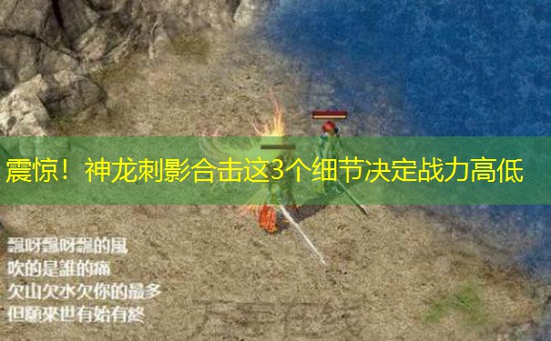 震惊！神龙刺影合击这3个细节决定战力高低