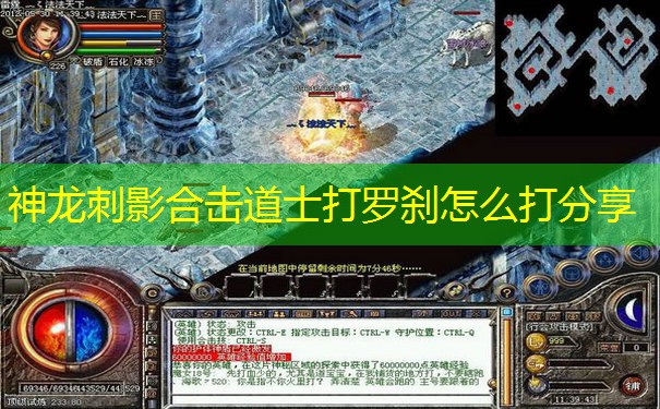 神龙刺影合击道士打罗刹怎么打分享 神龙刺影合击道士打罗刹怎么打分享